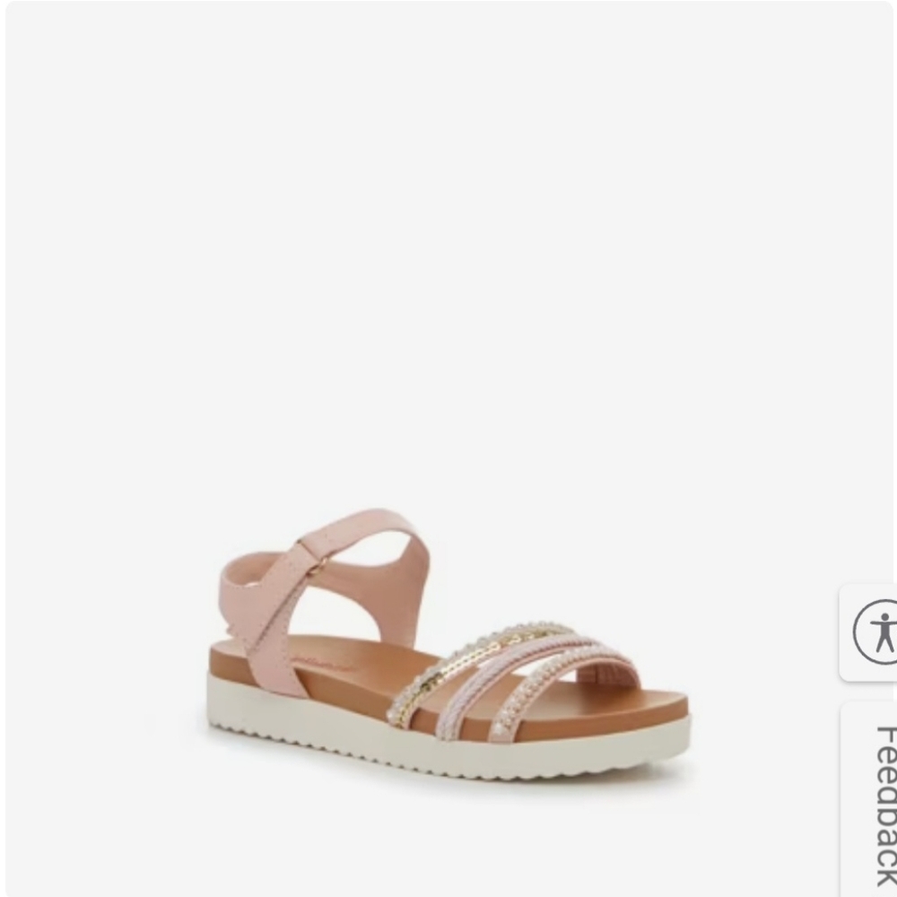 New Jellypop Frankie Light Pink Strappy Sandal Girls Size 5